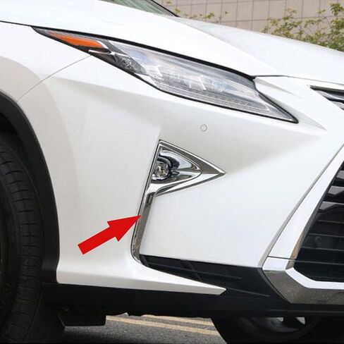ABS Chrome Car Front Fog Light Lamp Cover Trim Trims Fit For Lexus New RX350 2016 2017 2018 in Saudi Arabia