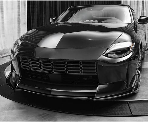 W-POWER، 9 قطع من الشفة الأمامية والتنورة الجانبية العالمية، موزع ناشر متوافق مع 2023-2025 Nissan Z Coupe، مقسم الشفة الأمامية ABS (ألياف الكربون المطلية) in Kuwait