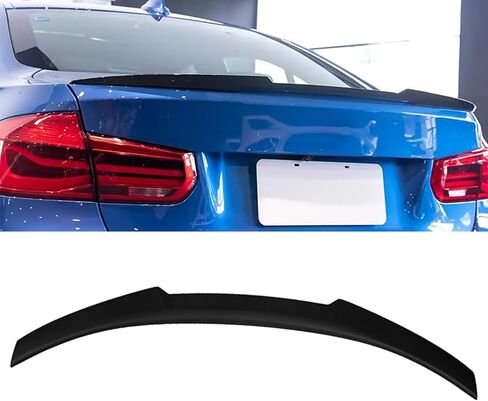 Rear Trunk Spoiler Wing Compatible for 2008-2012 BMW E90 M3 Sedan & 2006-2011 E90 3 Series 4 Door Sedan 323i 325i 325xi 330i 328i 335i 335xi 328i xDrive, Matte Black M4 Style ﻿PSM Style in Saudi Arabia