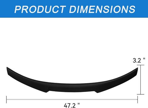 Rear Trunk Spoiler Wing Compatible for 2008-2012 BMW E90 M3 Sedan & 2006-2011 E90 3 Series 4 Door Sedan 323i 325i 325xi 330i 328i 335i 335xi 328i xDrive, Matte Black M4 Style ﻿PSM Style in Saudi Arabia