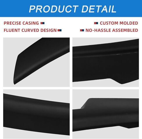 Rear Trunk Spoiler Wing Compatible for 2008-2012 BMW E90 M3 Sedan & 2006-2011 E90 3 Series 4 Door Sedan 323i 325i 325xi 330i 328i 335i 335xi 328i xDrive, Matte Black M4 Style ﻿PSM Style in Saudi Arabia