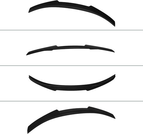 Rear Trunk Spoiler Wing Compatible for 2008-2012 BMW E90 M3 Sedan & 2006-2011 E90 3 Series 4 Door Sedan 323i 325i 325xi 330i 328i 335i 335xi 328i xDrive, Matte Black M4 Style ﻿PSM Style in Saudi Arabia