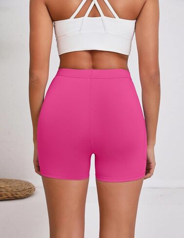High Waist Workout Shorts with Pockets for Women – Comfortable Compression Sports Shorts for Running, Tennis, and Activewear in Saudi Arabia