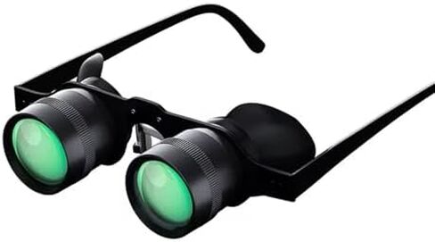 Zoom Optics Binocular Glasses, 10X Zoom Opera Glasses, Binoculars Glasses with Polarized Lens Handsfree Adjustable HD Optical Telescope Glasses for Fishing Bird Watching in Saudi Arabia