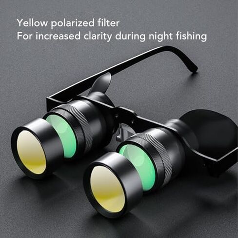 Zoom Optics Binocular Glasses, 10X Zoom Opera Glasses, Binoculars Glasses with Polarized Lens Handsfree Adjustable HD Optical Telescope Glasses for Fishing Bird Watching in Saudi Arabia