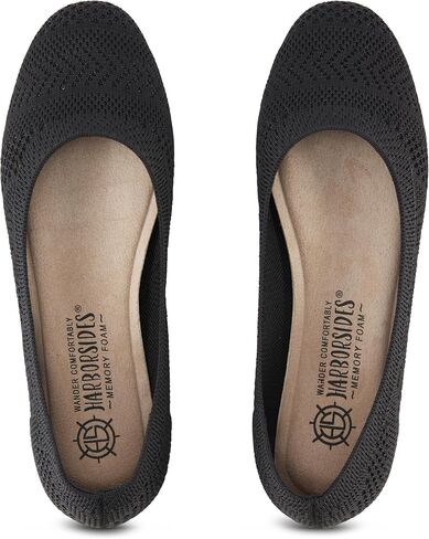 Harborsides Nephis Womens Flats Slip On Shoes- Memory Foam, Vegan Uppers, Slip On in Kuwait
