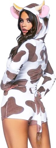 Leg Avenue Womens Assorted Cuddly Animal Costumes, X-LARGE, Comfy Cow in Saudi Arabia