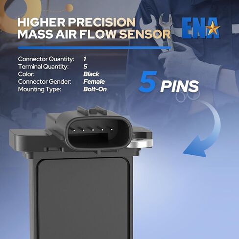 ENA Mass Air Flow Sensor Meter MAF Compatible with Subaru Forester WRX Impreza 2014 2015 2016 2017 2018 2019 2020 2021 Replacement for 22680AA410 2505046 AFH70M103 135046 5S15412 AF10538 MA463 MAF0124 in Saudi Arabia
