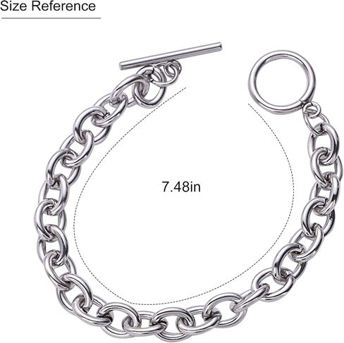 925 Sterling Silver Plated Heart Charm Bracelet for Women - Dainty Chain Love Gift Idea in Saudi Arabia