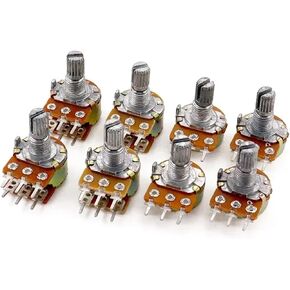 100pcs/lot WH148 Single Potentiometer Dual Potentiometer B1K 2K5K10K20K 50K 100K 500K(Dual 100K) in Saudi Arabia