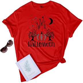 Halloween Creative Pumpkin T Shirt, Humorous Halloween T Shirts for Women Men, Spooky Season T-Shirt in Saudi Arabia