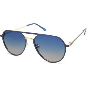 SOJOS Trendy Aviator Polarized Sunglasses for Women Men Retro Shades Classic Metal Sun Glasses SJ1204A in Saudi Arabia