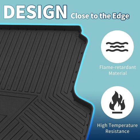 Flat Face Cargo Liner Rear Trunk Mat Trunk Cargo Luggage Boot Tray Mat Stripes and Triangles Pattern for Nissan Altima 2013-2018 Anti-Slip in Saudi Arabia