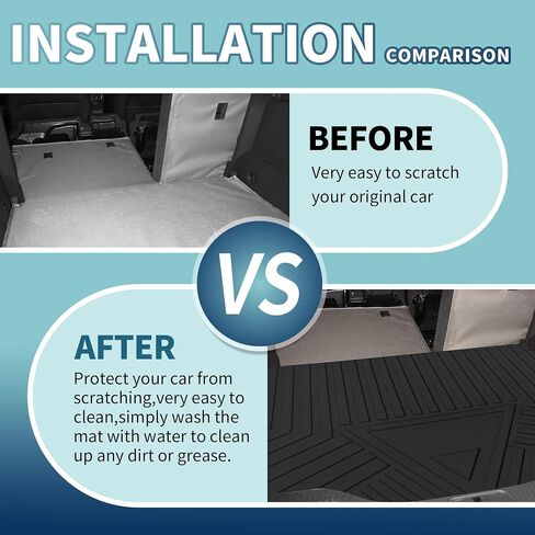 Flat Face Cargo Liner Rear Trunk Mat Trunk Cargo Luggage Boot Tray Mat Stripes and Triangles Pattern for Nissan Altima 2013-2018 Anti-Slip in Saudi Arabia