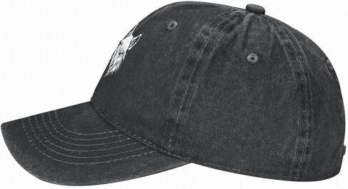 قبعة بيسبول بحزام قابل للتعديل، طراز كاجوال مع رأس ذئب عظيم مطرز، للبالغين من الجنسين in Kuwait