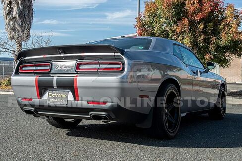 بديل لسيارة دودج تشالنجر لعام 2008 لجميع الموديلات | SRT Performance Hellcat Redeye Style ABS بلاستيك برايمر أسود خلفي غطاء صندوق السيارة جناح سبويلر in Kuwait