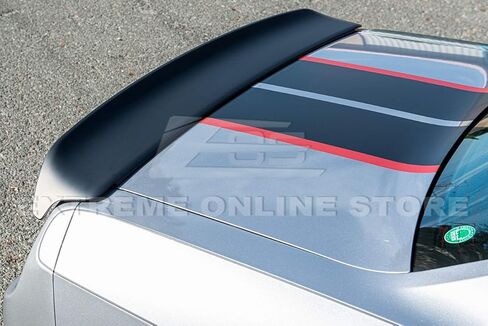 بديل لسيارة دودج تشالنجر لعام 2008 لجميع الموديلات | SRT Performance Hellcat Redeye Style ABS بلاستيك برايمر أسود خلفي غطاء صندوق السيارة جناح سبويلر in Kuwait