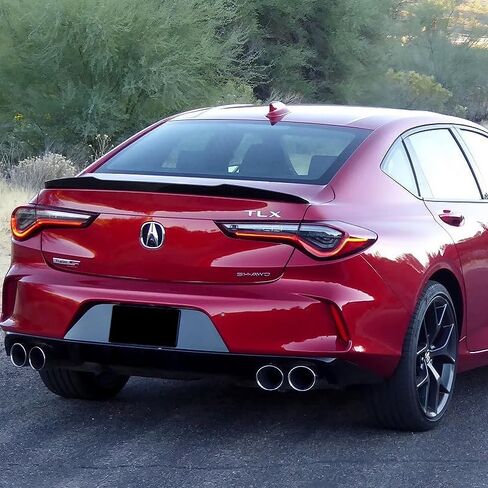 Stay-Tuned W-Power ABS Material V-Style Rear Trunk Lid Duckbill Spoiler Wing Compatible with 2021-2025 Acura TLX, Exterior Accessories, Auto Body Kit Replacement Parts (Pearl Black) in Kuwait