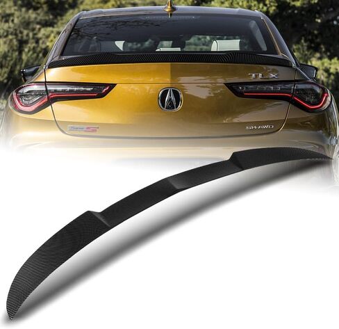 Stay-Tuned W-Power ABS Material V-Style Rear Trunk Lid Duckbill Spoiler Wing Compatible with 2021-2025 Acura TLX, Exterior Accessories, Auto Body Kit Replacement Parts (Pearl Black) in Kuwait