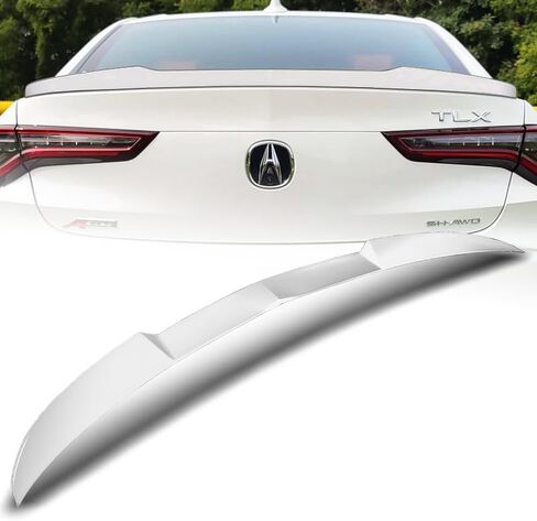 Stay-Tuned W-Power ABS Material V-Style Rear Trunk Lid Duckbill Spoiler Wing Compatible with 2021-2025 Acura TLX, Exterior Accessories, Auto Body Kit Replacement Parts (Pearl Black) in Kuwait