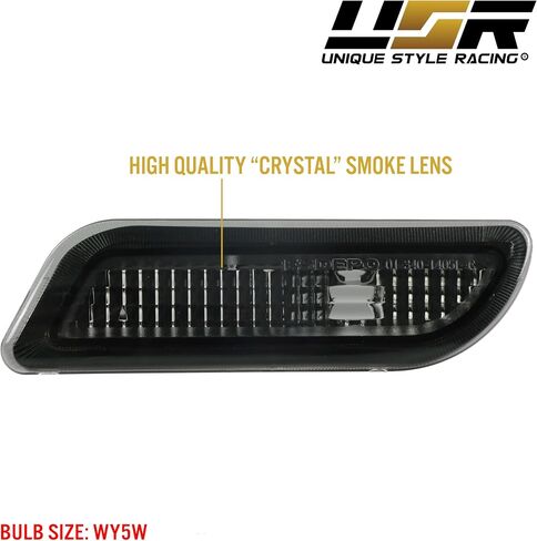 USR DEPO 98-03 W208 CLK مجموعة مصابيح جانبية لمصد الدخان (يسار + يمين) متوافقة مع 1998-2003 Mercedes W208 CLK و1998-2004 R170 SLK in Saudi Arabia