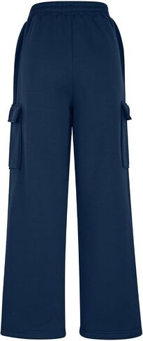 SHOPESSA Wide Leg Sweatpants Women Casual Lightweight Drawstring Elastic Waist Pants Athletic Joggers with Pockets in Kuwait