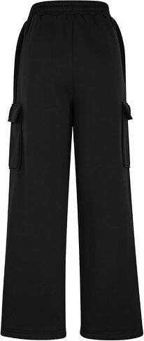 SHOPESSA Wide Leg Sweatpants Women Casual Lightweight Drawstring Elastic Waist Pants Athletic Joggers with Pockets in Kuwait