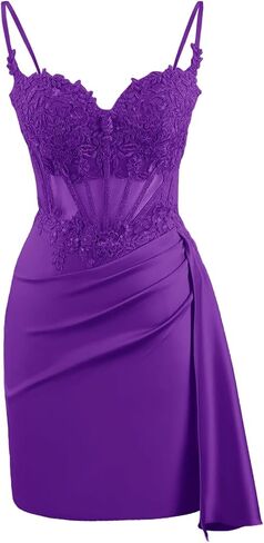 Fanciest Spaghetti Straps Tight Homecoming Dresses 2025 Lace Appliqued Short Prom Cocktail Dress in Saudi Arabia