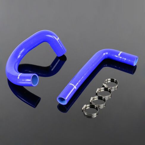 PIT66 Silicone Radiator Hose Kit,Compatible with 1962-1967 Chevy II/Nova V8/l6 MT Black with Clamps in Saudi Arabia