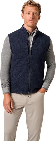 johnnie-O Denalis Double-Zip Fleece Vest in Saudi Arabia