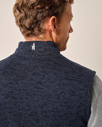 johnnie-O Denalis Double-Zip Fleece Vest in Saudi Arabia