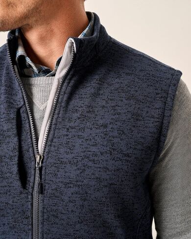 johnnie-O Denalis Double-Zip Fleece Vest in Saudi Arabia