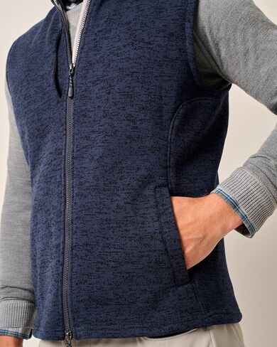 johnnie-O Denalis Double-Zip Fleece Vest in Saudi Arabia