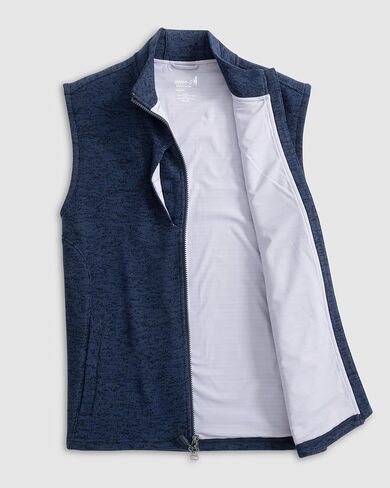 johnnie-O Denalis Double-Zip Fleece Vest in Saudi Arabia