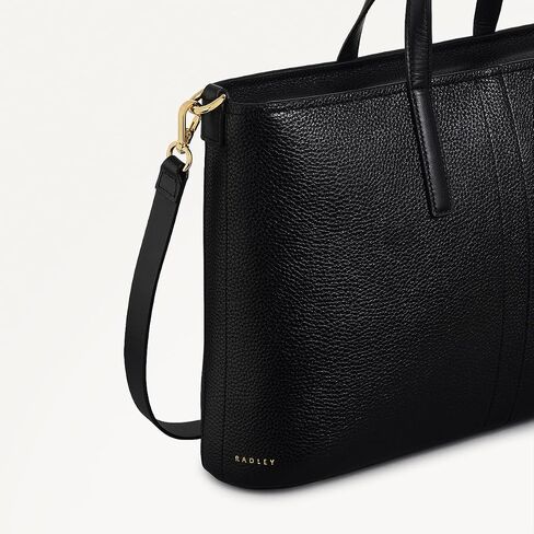 حقيبة RADLEY London Newton Avenue للسيدات متوسطة الحجم بسحاب علوي، باللون الأسود in Saudi Arabia