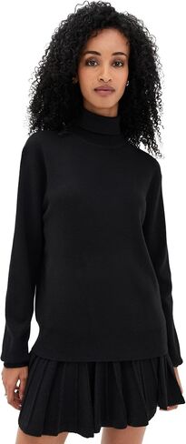 Susana Monaco Women's Oversized Turtleneck Sweater 11" in Saudi Arabia