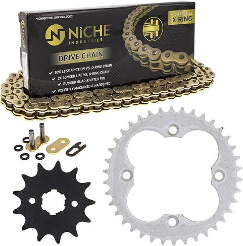NICHE Drive Sprocket Chain Combo for Honda Sportrax 300 TRX300EX TRX300X Front 13 Rear 38 Tooth 520NZ Standard 88 Links in Saudi Arabia