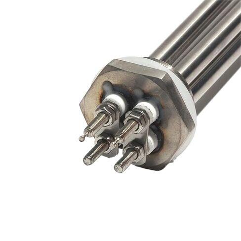 DN25/32mm عنصر تسخين الغمر بالماء الجهد المنخفض 24V/36V/48V مقاومة السخان الشمسي 300W/600W/900W/1.2KW/1.5KW (مع صامولة القفل، 48V_600W 200MML 304SS) in Kuwait