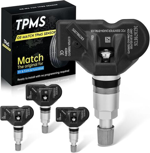 مستشعر TPMS 36236798726 لمستشعر مراقبة ضغط الإطارات GM 433 ميجا هرتز متوافق مع BMW، متوافق مع Audi، متوافق مع Martin متوافق مع Bentley يستبدل 7PP907275F (4 عبوات) in Kuwait