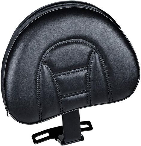 Adjustable Plug-In Driver Rider Backrest w/Pocket Compatible with 2007-2017 Harley Fatboy Heritage Softail in Saudi Arabia