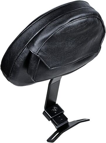 Adjustable Plug-In Driver Rider Backrest w/Pocket Compatible with 2007-2017 Harley Fatboy Heritage Softail in Saudi Arabia