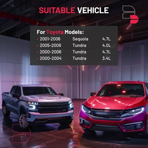مجموعة التسوية الأمامية BDFHYK 2 بوصة متوافقة مع 1999-2006 Tundra 2WD 4WD، 1999-2006 Sequoia 2x2 4x4 - دعامة تعليق علوية من الألومنيوم الفواصل السوداء in Kuwait