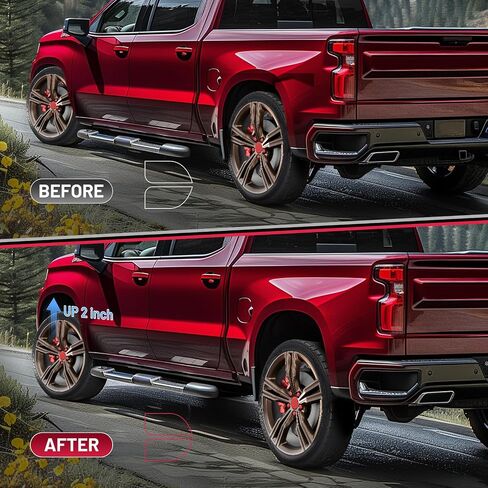 مجموعة التسوية الأمامية BDFHYK 2 بوصة متوافقة مع 1999-2006 Tundra 2WD 4WD، 1999-2006 Sequoia 2x2 4x4 - دعامة تعليق علوية من الألومنيوم الفواصل السوداء in Kuwait