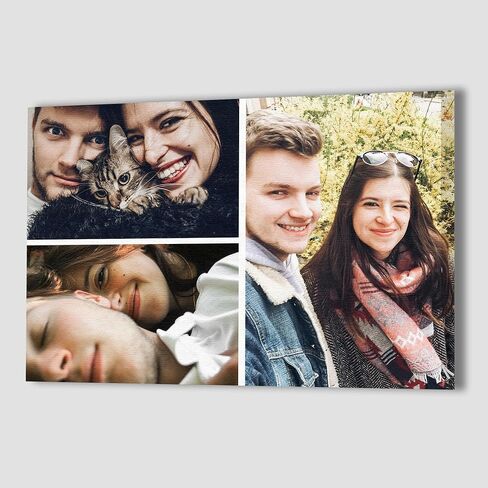 DIYKST Custom Canvas Prints with Your Photos Canvas Prints Custom Picture Canvas Customized Photo Personalized Canvas Pictures for Wall Decor Gifts for Couple valentines Day 8 X 12-24 X 36 in Saudi Arabia