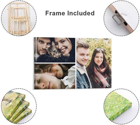 DIYKST Custom Canvas Prints with Your Photos Canvas Prints Custom Picture Canvas Customized Photo Personalized Canvas Pictures for Wall Decor Gifts for Couple valentines Day 8 X 12-24 X 36 in Saudi Arabia