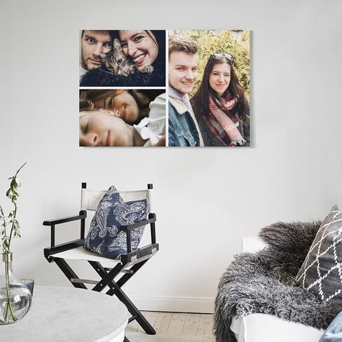 DIYKST Custom Canvas Prints with Your Photos Canvas Prints Custom Picture Canvas Customized Photo Personalized Canvas Pictures for Wall Decor Gifts for Couple valentines Day 8 X 12-24 X 36 in Saudi Arabia