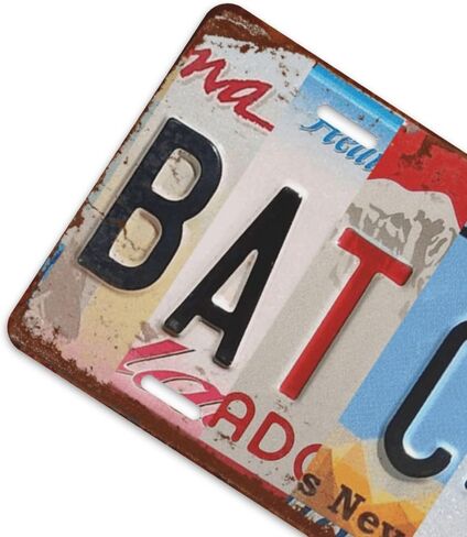 Bat Cave Front License Plate for Women Car Vanity Plates Decorative Aluminum Metal Cute Novelty License Plate Cover for Men 6x12 Inch (4 Holes) in Kuwait