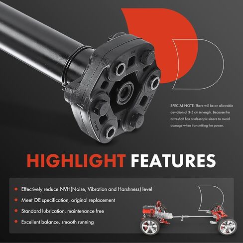 A-Premium Rear Drive Shaft Prop Shaft Driveshaft Assembly Compatible with Cadillac CTS 2014-2015 V6 3.6L, [RWD, Automatic Trans, 4th Digit of VIN is A], Sedan Naturally Aspirated, Replace # 22761750 in Saudi Arabia