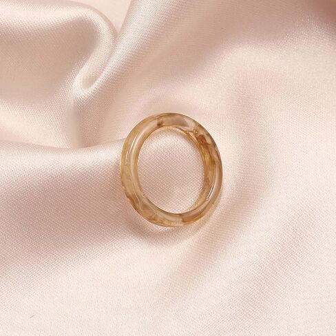 Handmade Resin Ring for Women - Trendy, Lightweight, and Stackable Fashion Jewelry in Saudi Arabia