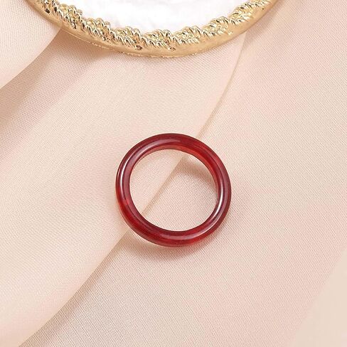 Handmade Resin Ring for Women - Trendy, Lightweight, and Stackable Fashion Jewelry in Saudi Arabia